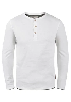 Indicode Rundhalsshirt Longsleeve Grau/Khaki/Creme/Weiß