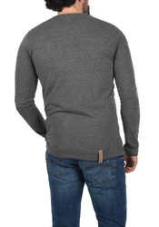 Indicode Rundhalsshirt Longsleeve Dunkelgrau/Grau/Hellgrau