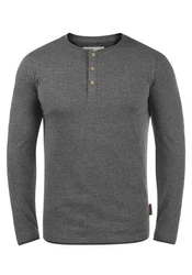 Indicode Rundhalsshirt Longsleeve Dunkelgrau/Grau/Hellgrau