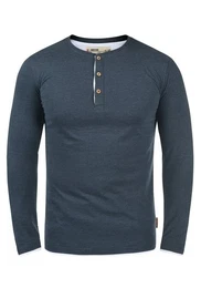 Rundhalsshirt IDGifford Longsleeve mit Knopfleiste