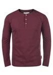 Indicode Rundhalsshirt Longsleeve Dunkelrot/Bordeaux