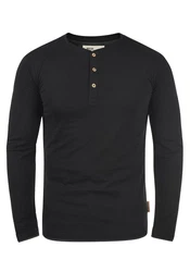 Indicode Rundhalsshirt Longsleeve Schwarz