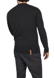 Indicode Rundhalsshirt Longsleeve Schwarz