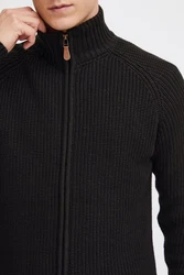 !Solid Strickjacke SDXenos Cardigan mit Troyerkragen Schwarz