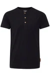 Indicode Tony T-Shirt Layershirt mit Knopfleiste Dunkelblau/Schwarz/Blau