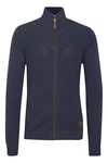 !Solid Strickjacke SDTristian Cardigan mit Reißverschluss Dunkelblau/Hellblau