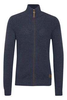 !Solid Strickjacke SDTristian Cardigan mit Reißverschluss Dunkelblau/Hellblau