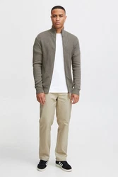 !Solid Strickjacke SDTristian Cardigan mit Reißverschluss Khaki/Dunkelgrün/Grau/Hellgrau/Braun