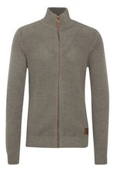 !Solid Strickjacke SDTristian Cardigan mit Reißverschluss Khaki/Dunkelgrün/Grau/Hellgrau/Braun
