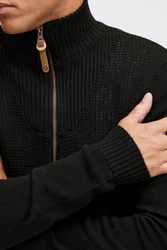 !Solid Strickjacke SDTristian Cardigan mit Reißverschluss Schwarz
