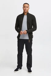 !Solid Strickjacke SDTristian Cardigan mit Reißverschluss Dunkelgrün/Khaki/Dunkelgrau/Schwarz