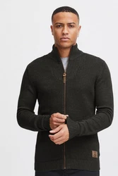 !Solid Strickjacke SDTristian Cardigan mit Reißverschluss Dunkelgrün/Khaki/Dunkelgrau/Schwarz