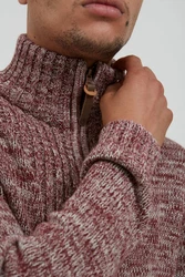 !Solid Strickjacke Pomeroy Cardigan Dunkelrot/Bordeaux/Rot