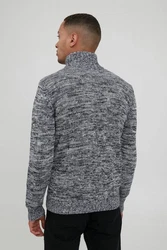!Solid Strickjacke Pomeroy Cardigan Grau/Hellgrau/Dunkelblau/Dunkelgrau