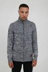 !Solid Strickjacke Pomeroy Cardigan Grau/Hellgrau/Dunkelblau/Dunkelgrau