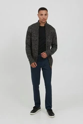 !Solid Strickjacke Pomeroy Cardigan Dunkelgrau/Grau/Schwarz