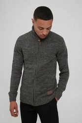 !Solid Strickjacke Pomeroy Cardigan Dunkelgrün/Hellgrau/Grau/Dunkelgrau/Schwarz