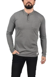!Solid Langarmshirt SDAlphios Longsleeve Hellgrau/Dunkelgrau/Grau
