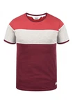 !Solid Cody Herren T-Shirt Kurzarm Shirt mit Streifen und Rundhalsausschnitt (1991) Colorblocking