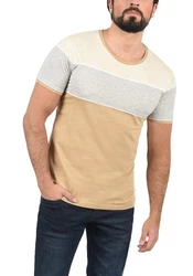 !Solid Cody Herren T-Shirt Kurzarm Shirt mit Streifen und Rundhalsausschnitt (1991) 