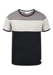 !Solid Rundhalsshirt SDCody T-Shirt in Colorblocking-Optik