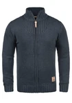 !Solid Poul Herren Strickjacke Cardigan mit Stehkragen Dunkelblau/Dunkelgrau/Blau/Hellblau