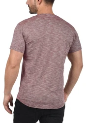 !Solid Rundhalsshirt SDFigos Kurzarmshirt Dunkelrot/Bordeaux/Lila/Rot/Rosa