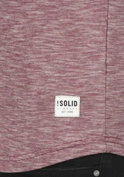 !Solid Rundhalsshirt SDFigos Kurzarmshirt Dunkelrot/Bordeaux/Lila/Rot/Rosa