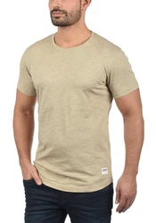 !Solid Rundhalsshirt SDFigos Kurzarmshirt Khaki/Beige