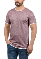 !Solid Herren T-Shirt Kurzarm Shirt Rigos Bordeaux/Dunkelrot/Lila/Rot/Rosa