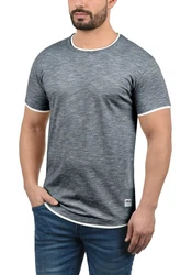 !Solid Herren T-Shirt Kurzarm Shirt Rigos Dunkelgrau/Dunkelblau/Grau/Hellgrau