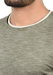 !Solid Herren T-Shirt Kurzarm Shirt Rigos Dunkelgrün/Khaki