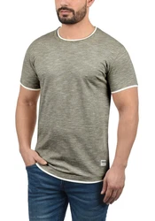 !Solid Herren T-Shirt Kurzarm Shirt Rigos Dunkelgrün/Khaki