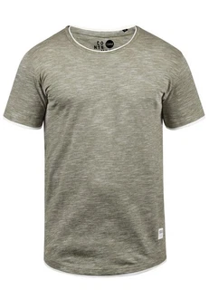 !Solid Herren T-Shirt Kurzarm Shirt Rigos Dunkelgrün/Khaki