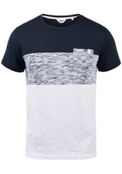 !Solid Rundhalsshirt SDSinor T-Shirt Color Block