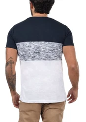 !Solid Rundhalsshirt SDSinor T-Shirt Color Block