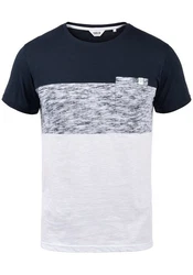 !Solid Rundhalsshirt SDSinor T-Shirt Color Block