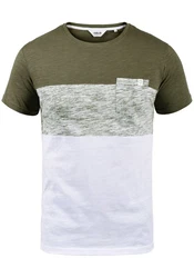 !Solid Rundhalsshirt SDSinor T-Shirt Color Block