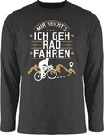 Shirtracer Rundhalsshirt Mir reichts ich geh Rad fahren I Geschenk Radfahren Geschenke Fahrrad Bekleidung Radsport Grau/Dunkelgrün/Dunkelrot/Dunkelgrau/Lila