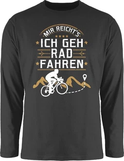 Shirtracer Rundhalsshirt Mir reichts ich geh Rad fahren I Geschenk Radfahren Geschenke Fahrrad Bekleidung Radsport Grau/Dunkelgrün/Dunkelrot/Dunkelgrau/Lila Shirtracer Rundhalsshirt Mir reichts ich geh Rad fahren I Geschenk Radfahren Geschenke Fahrrad Bekleidung Radsport Grau/Dunkelgrün/Dunkelrot/Dunkelgrau/Lila