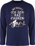 Shirtracer Rundhalsshirt Mir reichts ich geh Rad fahren I Geschenk Radfahren Geschenke Fahrrad Bekleidung Radsport Grau/Dunkelrot/Dunkelblau/Blau/Hellblau