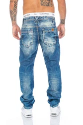 Cipo & Baxx Slim-fit Jeans Herren Hose Blau/Hellblau