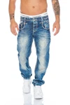 Cipo & Baxx Slim-fit Jeans Herren Hose Blau/Hellblau