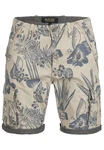 Indicode Herren Albert Cargo Shorts Hawaii Beige/Khaki/Gelb