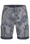 Indicode Herren Albert Cargo Shorts Hawaii Grau/Dunkelblau/Blau