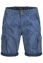 Indicode Herren Albert Cargo Shorts Hawaii Blau
