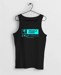 Neverless Tanktop Herren Tank-Top California Ocean Drive Schwarz/Gold/Orange/Blau