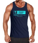 Neverless Tanktop Herren Tank-Top California Ocean Drive Blau/Dunkelblau