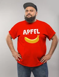 MoonWorks Herren T-Shirt mit Print Rot/Türkis