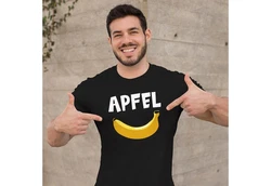 MoonWorks Herren T-Shirt mit Print Türkis/Schwarz/Rot/Hautfarben